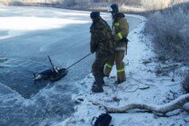 18-летний байкер едва не погиб провалившись под лед