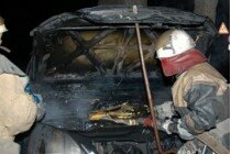 Спасатели тушили автомобиль в Задонске